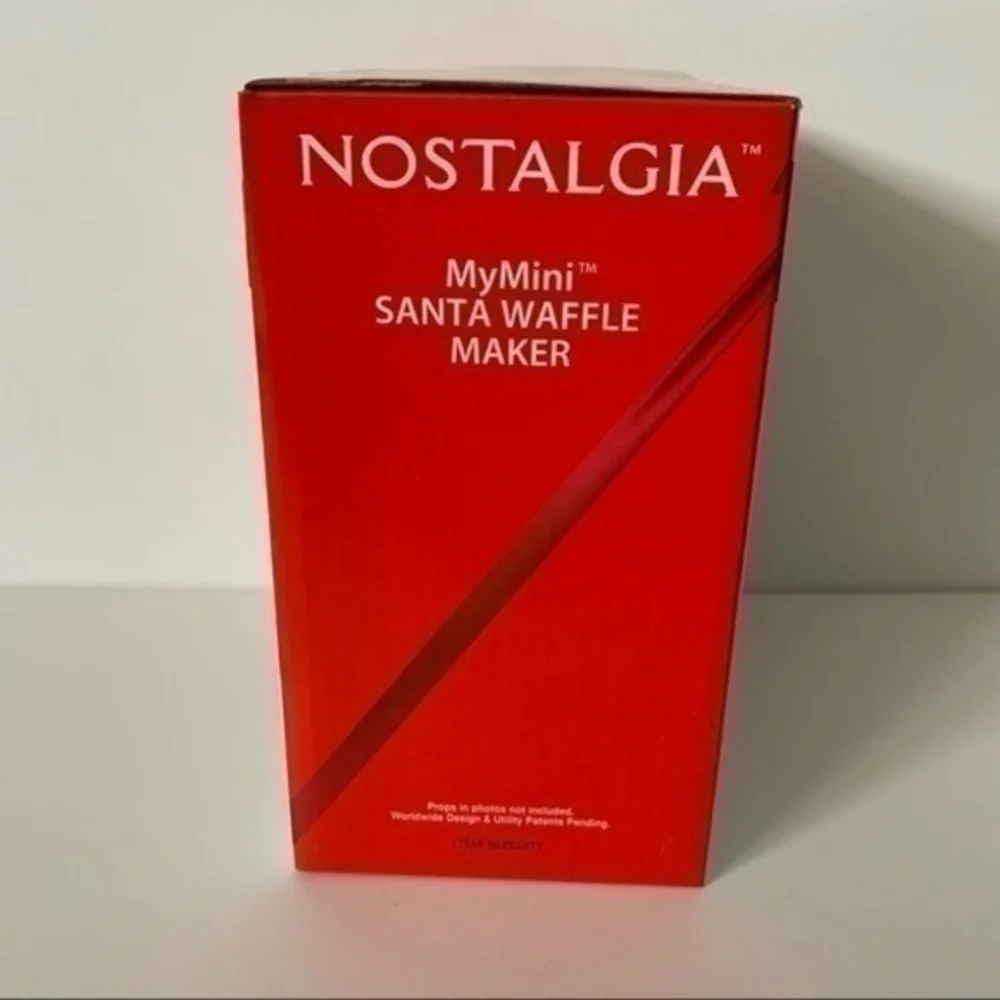NIB. NOSTALGIA Santa Waffle Maker